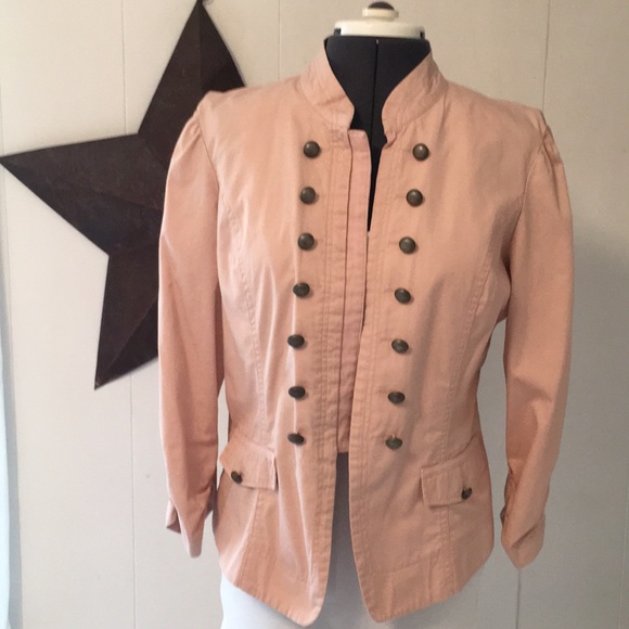 blush military jacket
